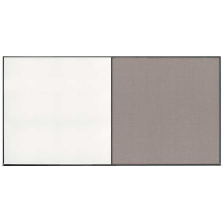 United Visual Products Enclosed Corkboard, 1 Door, 48"x36", 4" Fra UV3409-BLACK-FORBO
